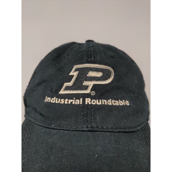 Purdue Slideback Hat Embroidered Logo Black Industrial Roundtable - Picture 4 of 10